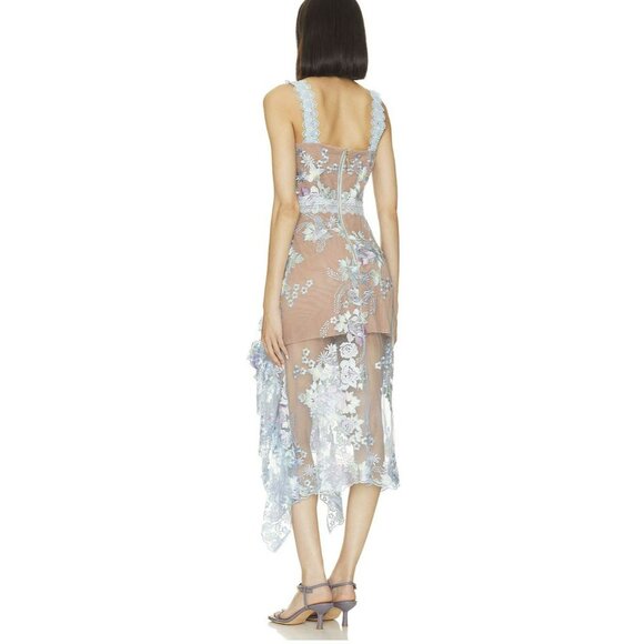 Bronx and Banco Eva Midi Lace Embroidered Dress Small NWT - Picture 3 of 9